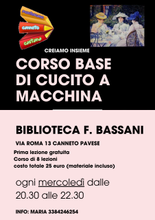 Locandina corso cucito